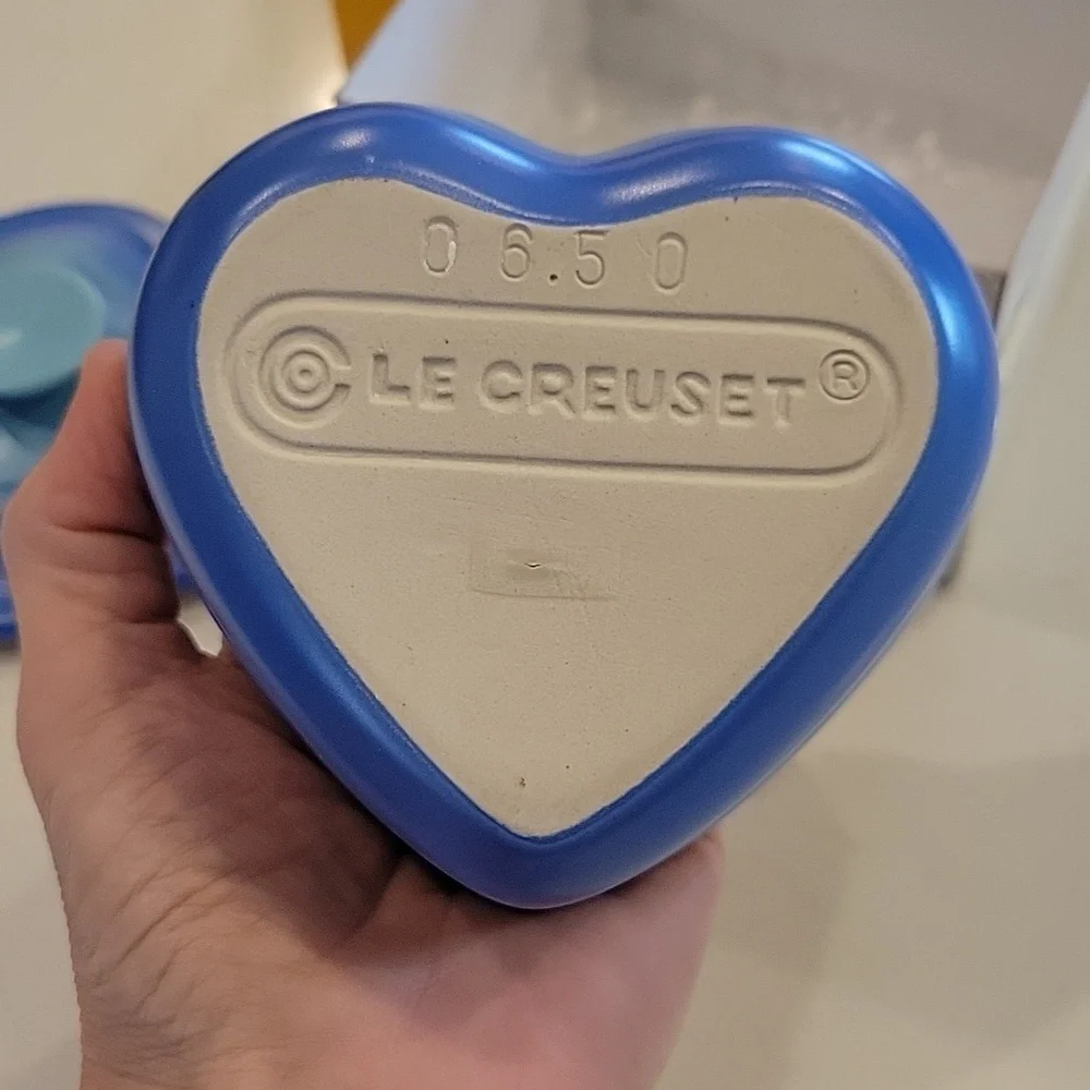 Le Creuset Ombre Matte Blue Heart Ramekin